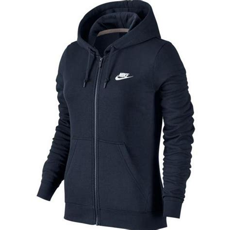 Nike Nike Womens Sportswear Full Zip Fleece Hoodie 803638 451