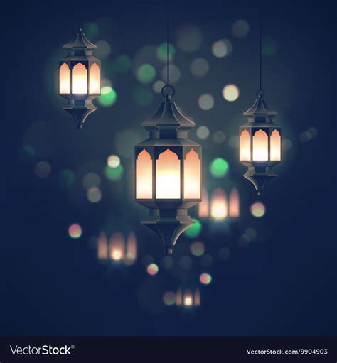 Ramadan Lantern Royalty Free Vector Image Vectorstock