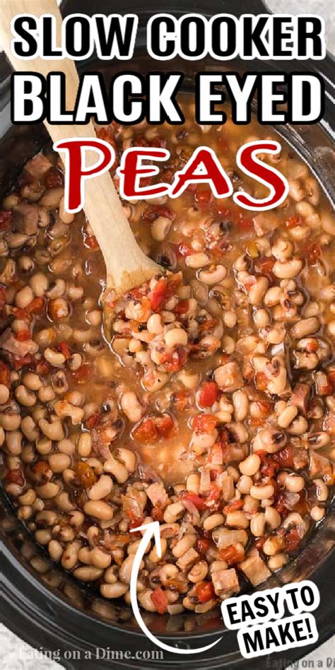 Crock Pot Black Eyed Peas Recipe Slow Cooker Black Eyed Peas