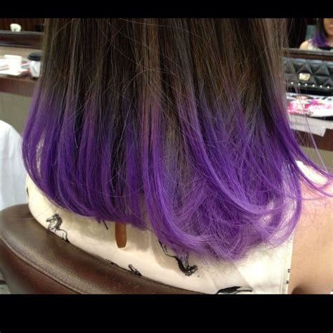 Gone are the days of reaching for any old products in the hair care aisle. Purple dip dye | Long hair styles, Hair styles, Purple dip dye