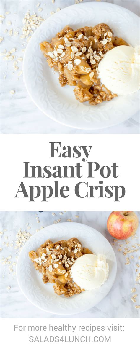 I leave the skin on. Instant Pot Apple Crisp | Recipe | Apple crisp, Apple ...