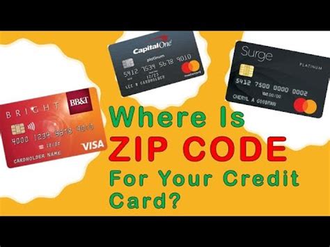 Where Is ZIP Code For Credit Card YouTube
