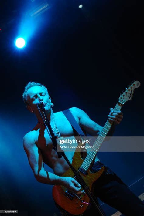 Phil Collen Of English Rock Group Man Raze Performing Live On Stage