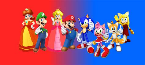Mario And Sonic And Boys And Girls Date Wallpaper By 9029561 On Deviantart