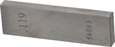 Value Collection 0119 Rectangular Steel Gage Block 86291986 Msc