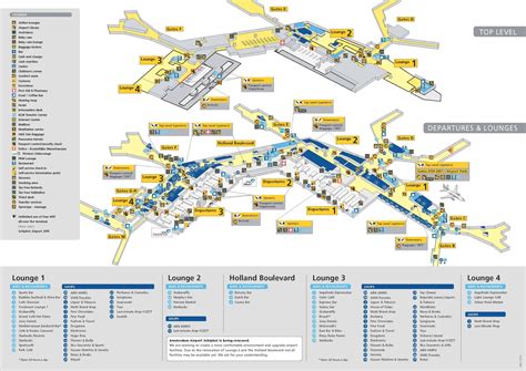 Map Of Departures Schiphol