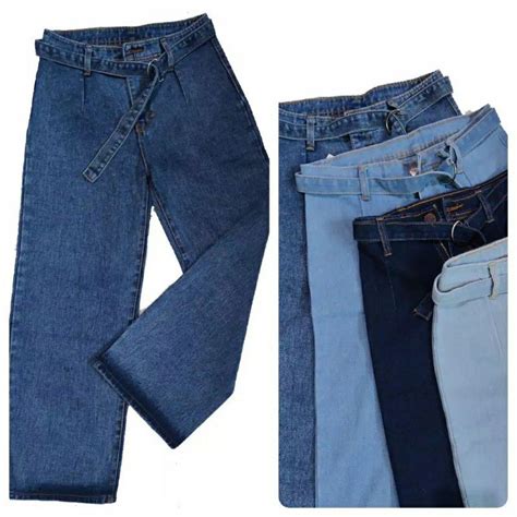 Celana Jeans Wanita Culloteskulot Jeanshighwaist Kulot Jeans