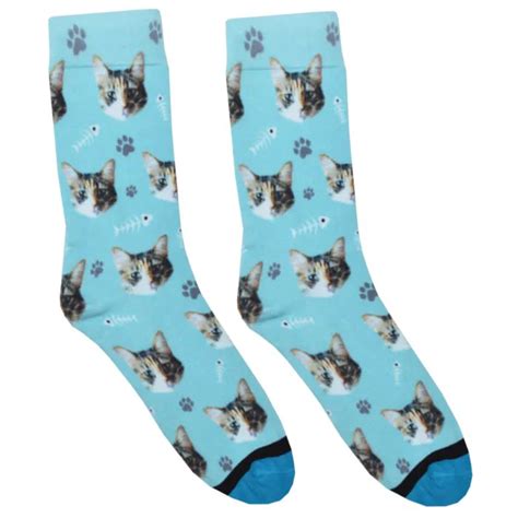 Soft and a nice thickness, not thin and flimsy. Shop | DivvyUp | Cat socks, Custom cat, Dog socks
