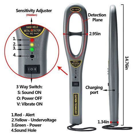 Dostyle Hand Held Metal Detectors Portable Light Weight
