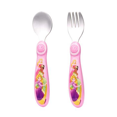 The First Years Disney Princess Easy Grasp Stainless Steel Spoon And Fork