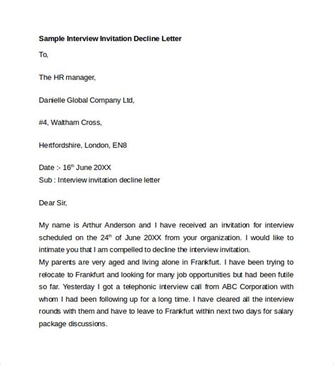 Writing a polite response to reject the interview request will make for a good idea that they will probably remember. FREE 8+ Sample Letter of Explanation in PDF | MS Word ...