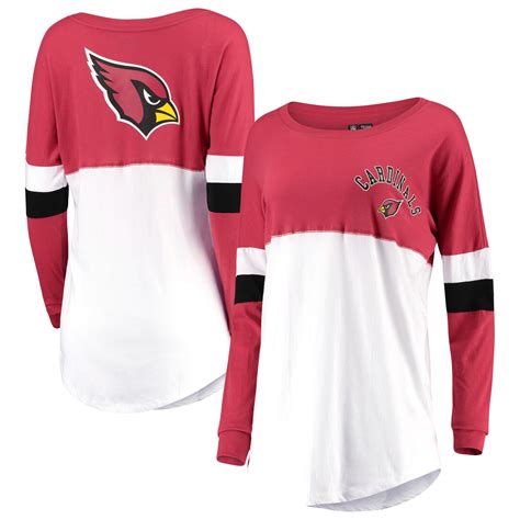 Arizona Cardinals New Era Womens Varsity Athletic Long Sleeve T Shirt