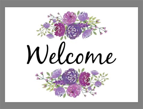 Printable Welcome Signs