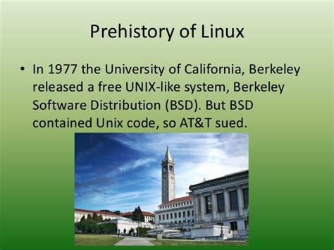 Operating Systems A History Of Linux
