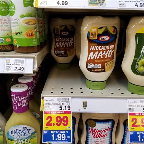 Allergen info contains eggs and their derivatives,mustard and its derivatives. Kraft Avocado Oil Mayo just $.99 - Kroger Couponing