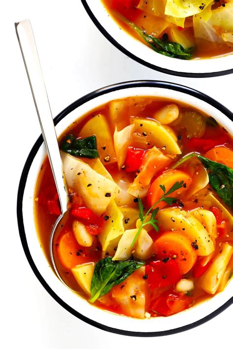 Spicy Vegetarian Cabbage Soup Gimme Some Oven