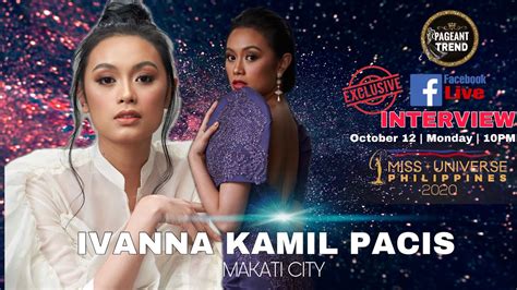 Live Interview With Miss Universe Philippines Makati 2020 Ivanna Kamil