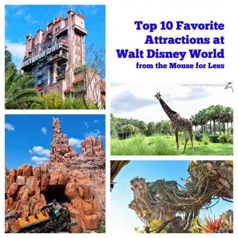 Top 10 Favorite Attractions At Walt Disney World Resort