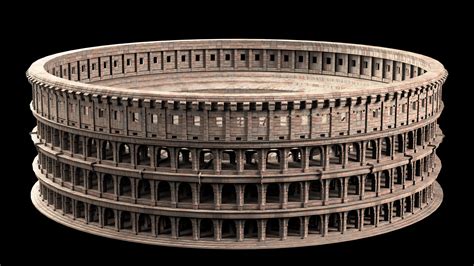 Roman Colosseum 3d Model Max Obj Fbx
