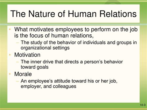 Ppt The Nature Of Human Relations Powerpoint Presentation Free