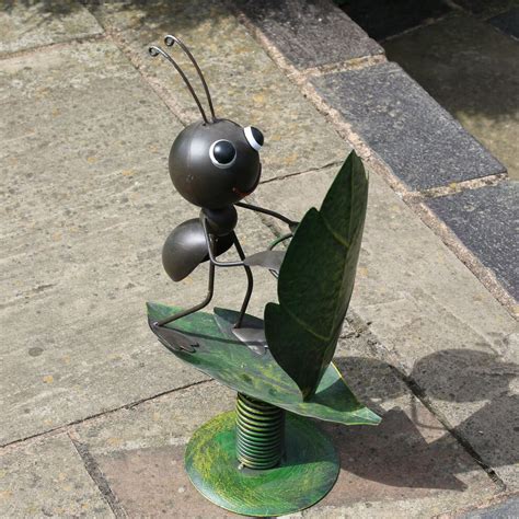 Surfin Ant Metal Garden Ornament Gardening Ts Direct