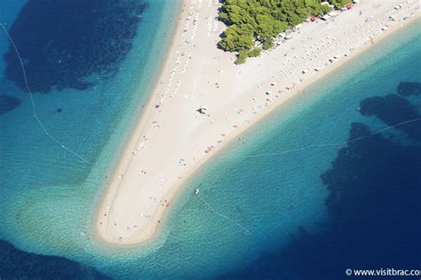Beach Zlatni Rat Bol Island Bra Croatia