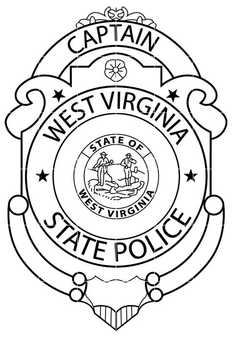 Artstation West Virginia State Police Captain Svg Badge Vector File