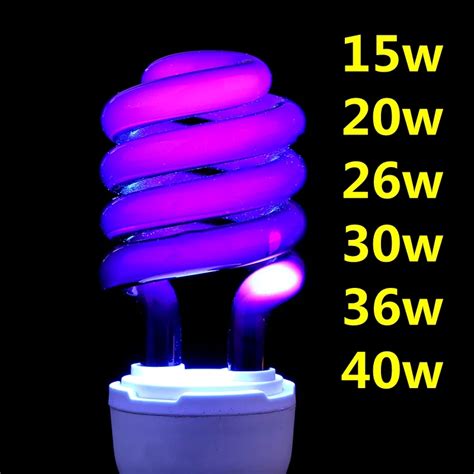 220v E27 15 40w Uv Light Bulb Uv Ultraviolet Fluorescent Cfl Light Bulb