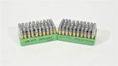 100 Rounds 351 Wsl Gas Checked Ammunition Landsborough Auctions