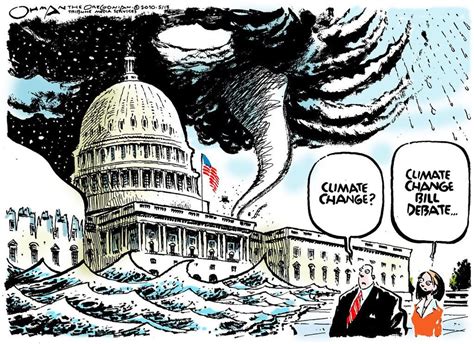 Cartoon Political Climate Disaster
