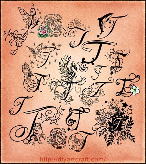 Lettering T Typography Tattoo Lettering Letter Art Monogram Alphabet
