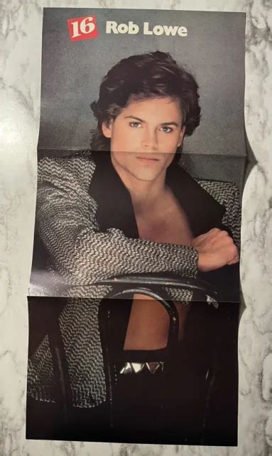 rob lowe shirtless 3 page centerfold pinup from 80 s teen magazine 5 50 picclick