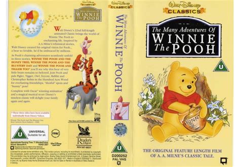 Walt Disney Vhs Winnie The Pooh The Many Adventures Of And Most Grand
