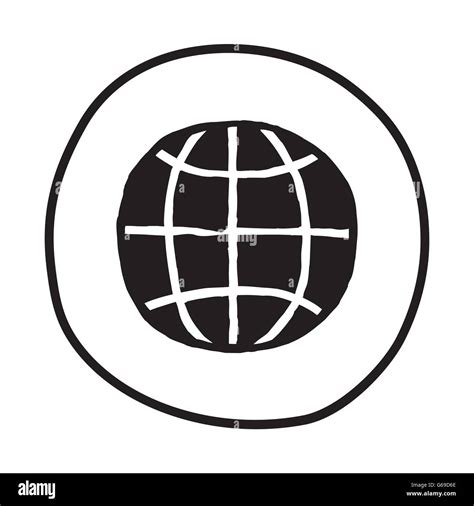 Doodle Earth Icon Stock Vector Image And Art Alamy