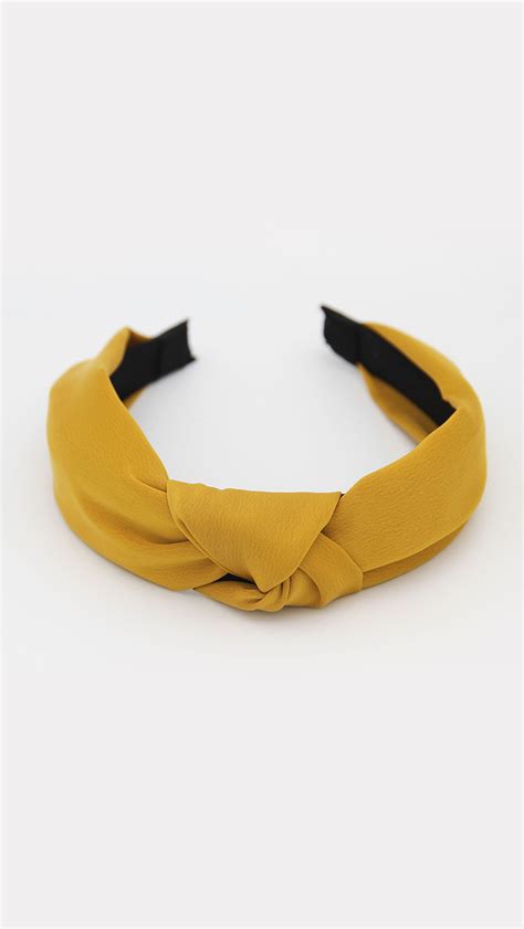 Yellow Knot Headband Knot Headband Hair Accessories British Boutique