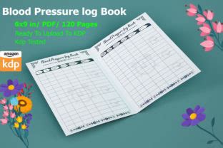 Blood Pressure Log Book Kdp Interior V3 Graphic By Sdrony350 Creative