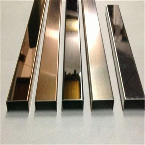 Metal Trim Black Or Silver Satin Stainless Steel Inlay Strips For Wall