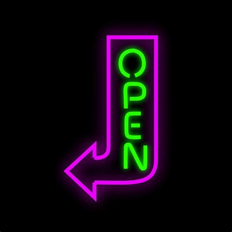 Open Neon Sign Neon Open Sign Led Open Sign For Business Open Etsy