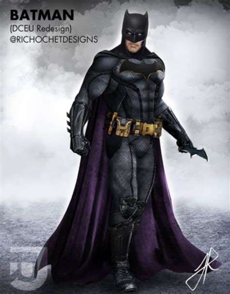 Dceu Batman Redesign By Richochetdesigns By Tytorthebarbarian On Deviantart