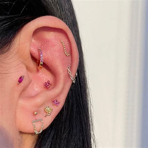 6 Ear Piercings With Acupuncture Benefits Ear Piercings Earrings