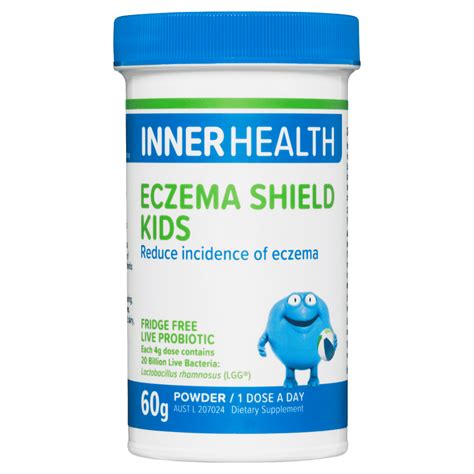 Inner Health Eczema Shield Kids 60g Powder Fridge Free Live Probiotic