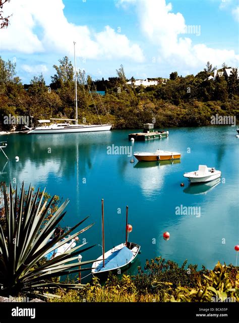 Bermuda Island Boats Stock Photo Alamy
