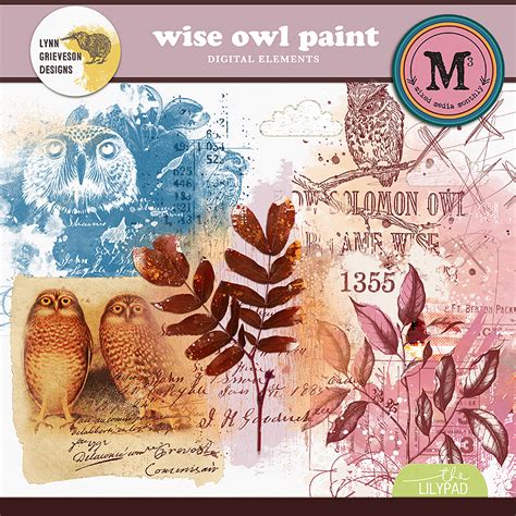 Wise Owl Paint By The Lilypad Designer Lynn Grieveson
