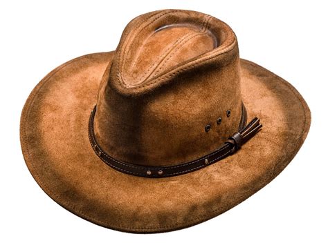 Buckaroo Real Leather Cowboy Hat Western Old West Cattleman Rancher