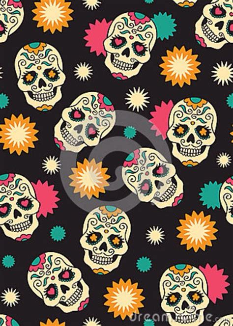 47 Free Sugar Skull Wallpaper Wallpapersafari