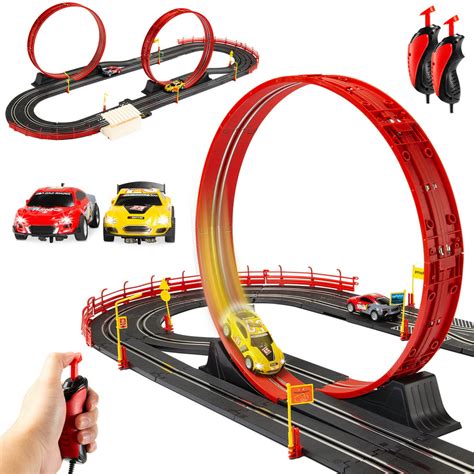Best Choice Products Electric Slot Car Race Track Set Kids Toy W 2