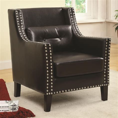 Shop by color for brown, white, beige & more to find exactly what you need. Black Leather Accent Chair - Steal-A-Sofa Furniture Outlet ...