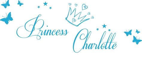 Personalised Name Princess Wall Art Decal Sticker And 3d Etsy