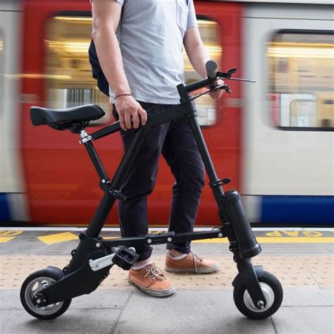 The Worlds Lightest Folding Electric Bicycle Hammacher Schlemmer