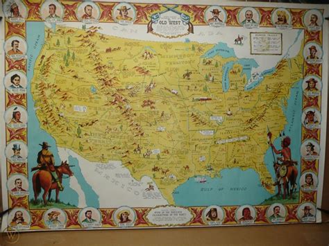 Danny Arnolds Pictorial Map Of The Old West 1806476245
